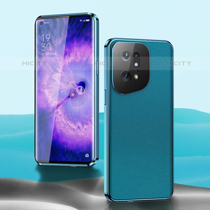 Funda Lujo Marco de Aluminio Carcasa 360 Grados para Oppo Find X5 Pro 5G