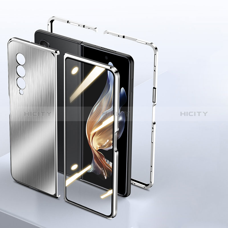 Funda Lujo Marco de Aluminio Carcasa 360 Grados para Samsung Galaxy Z Fold3 5G