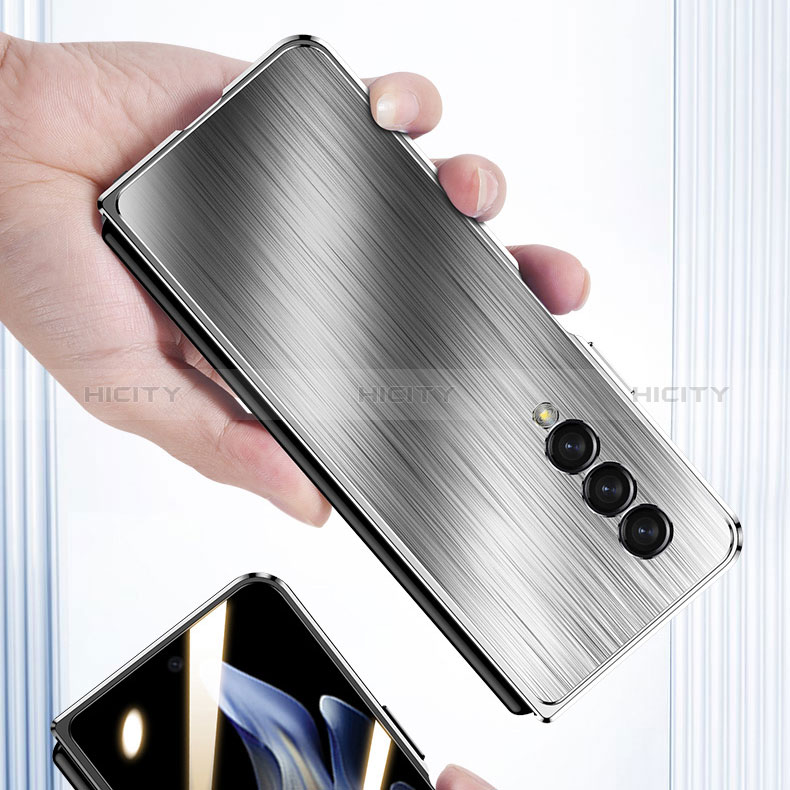 Funda Lujo Marco de Aluminio Carcasa 360 Grados para Samsung Galaxy Z Fold3 5G