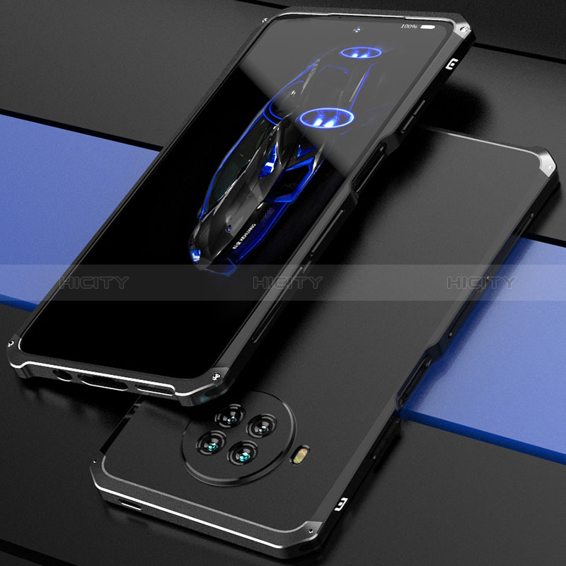Funda Lujo Marco de Aluminio Carcasa 360 Grados para Xiaomi Mi 10T Lite 5G Negro
