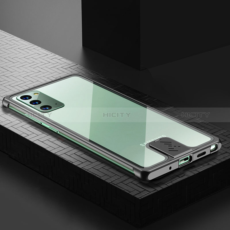 Funda Lujo Marco de Aluminio Carcasa LK1 para Samsung Galaxy Note 20 5G Negro