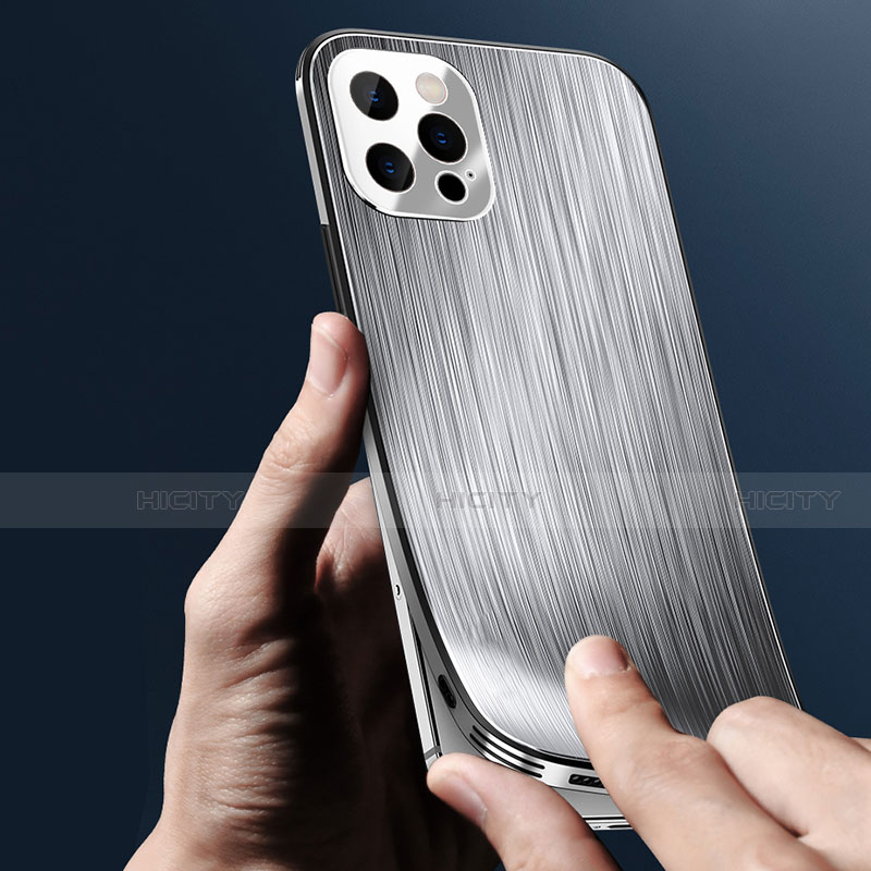 Funda Lujo Marco de Aluminio Carcasa M01 para Apple iPhone 14 Pro Max