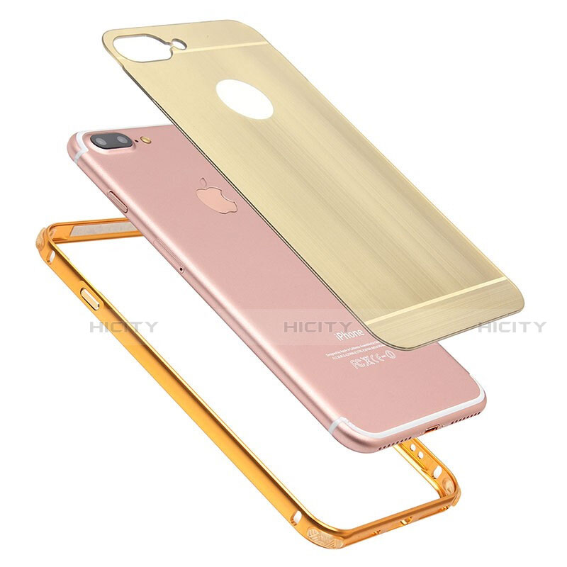 Funda Lujo Marco de Aluminio Carcasa M01 para Apple iPhone 8 Plus