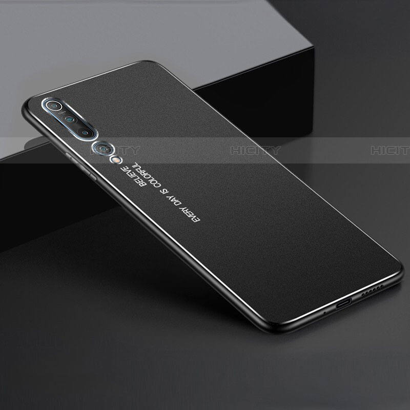 Funda Lujo Marco de Aluminio Carcasa M01 para Xiaomi Mi 10 Negro