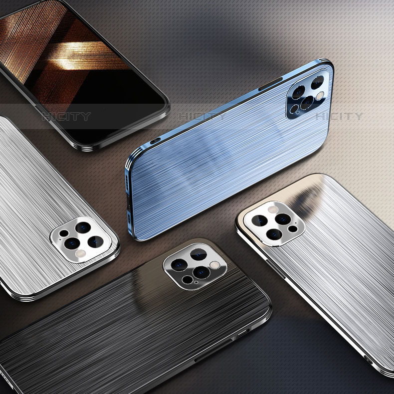 Funda Lujo Marco de Aluminio Carcasa M02 para Apple iPhone 15 Pro Max