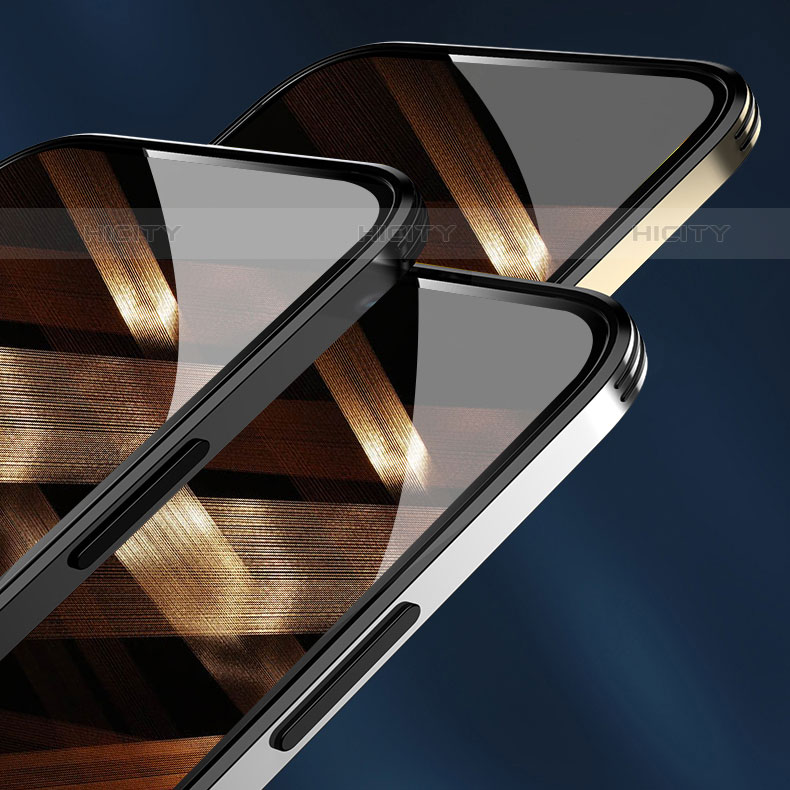 Funda Lujo Marco de Aluminio Carcasa M02 para Apple iPhone 15 Pro Max