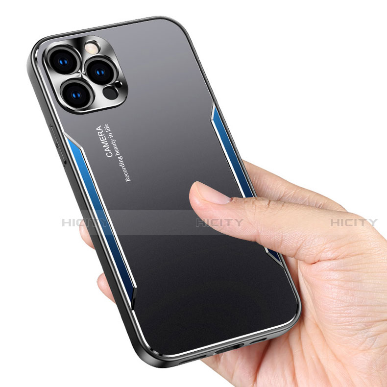 Funda Lujo Marco de Aluminio Carcasa M05 para Apple iPhone 13 Pro Max