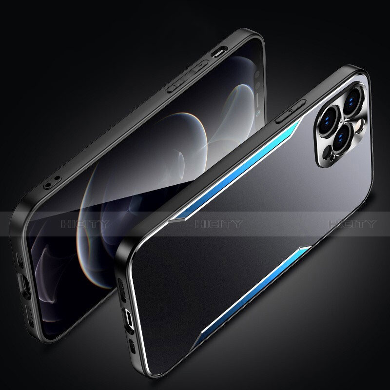 Funda Lujo Marco de Aluminio Carcasa M05 para Apple iPhone 13 Pro Max