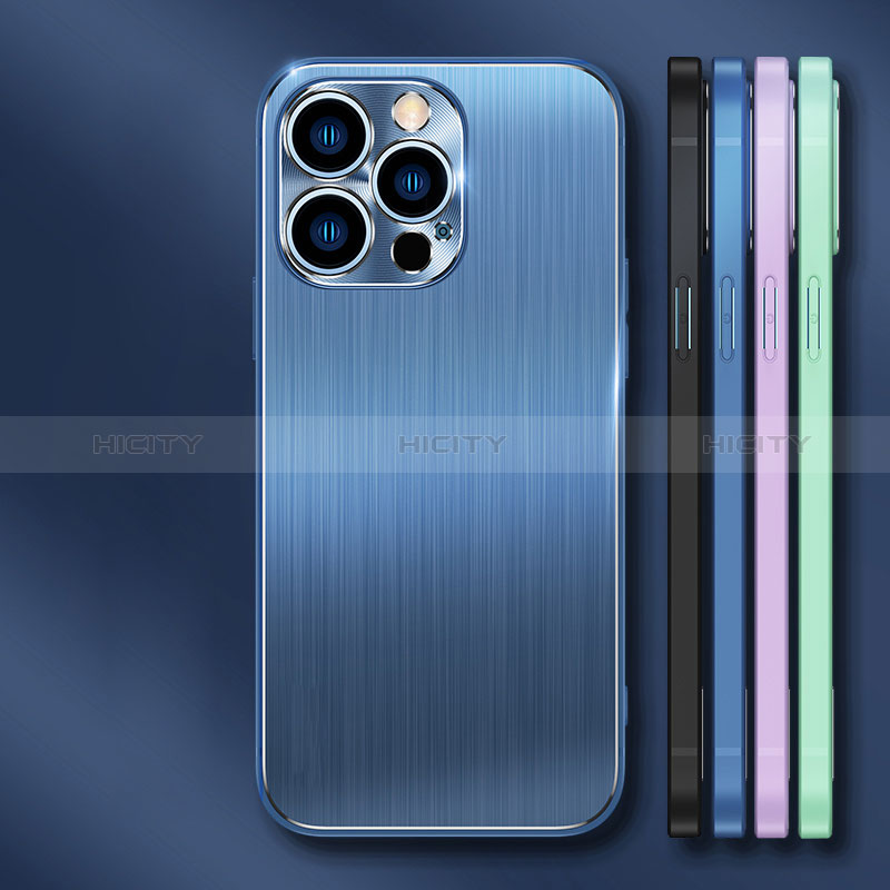 Funda Lujo Marco de Aluminio Carcasa M09 para Apple iPhone 14 Pro Max