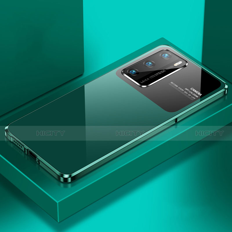 Funda Lujo Marco de Aluminio Carcasa N01 para Huawei P40