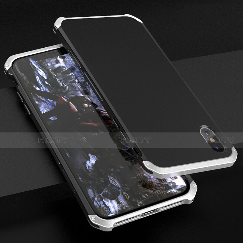 Funda Lujo Marco de Aluminio Carcasa para Apple iPhone X
