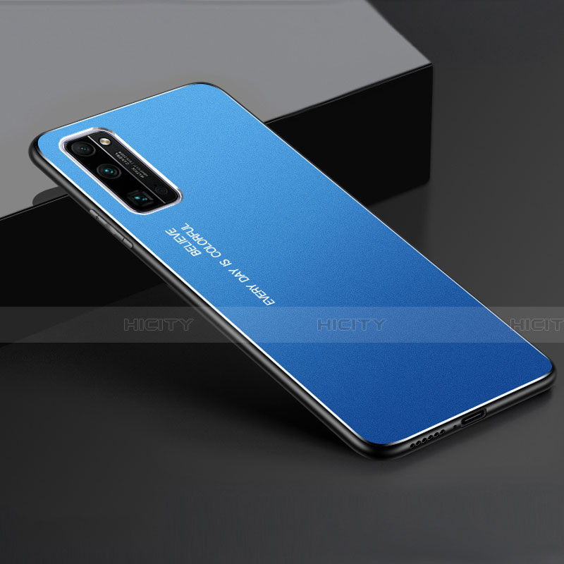 Funda Lujo Marco de Aluminio Carcasa para Huawei Honor 30 Pro+ Plus Azul