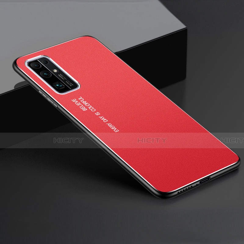 Funda Lujo Marco de Aluminio Carcasa para Huawei Honor 30 Rojo