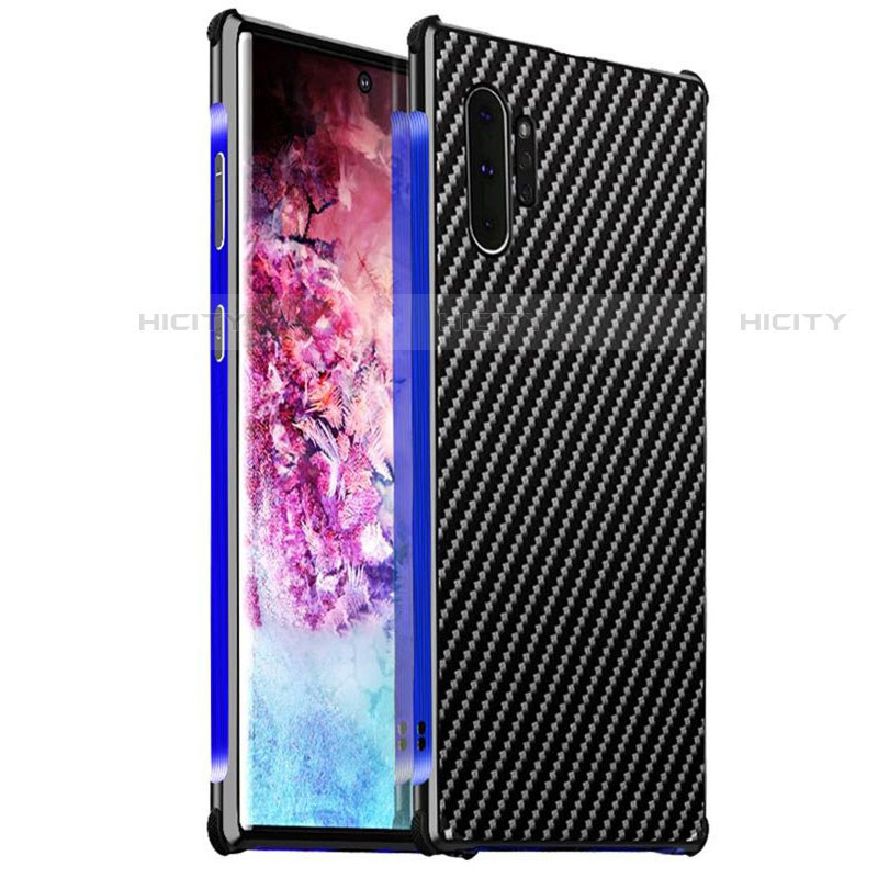 Funda Lujo Marco de Aluminio Carcasa para Samsung Galaxy Note 10 Plus 5G Azul