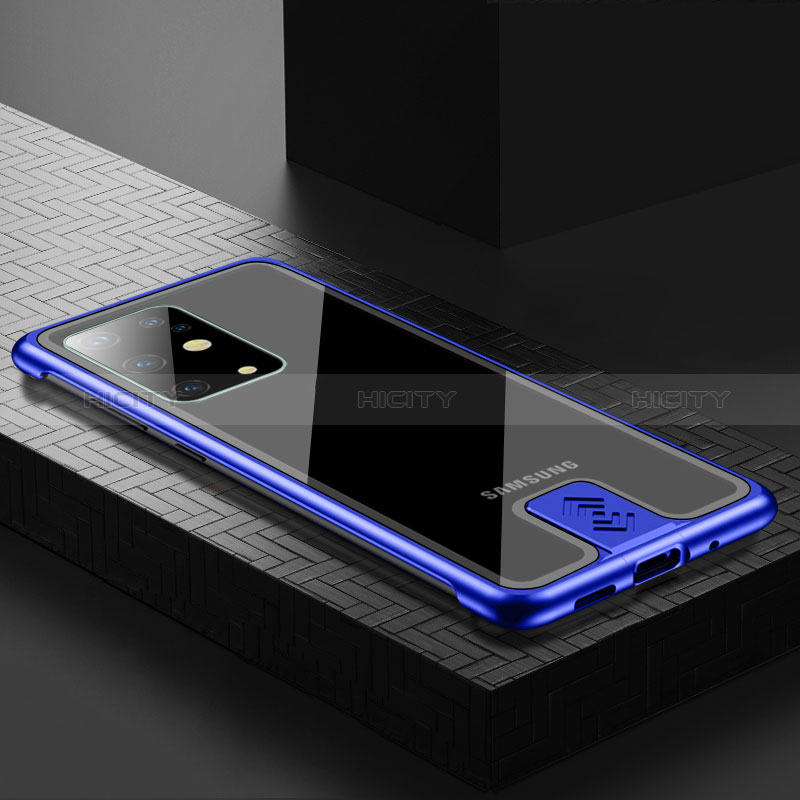 Funda Lujo Marco de Aluminio Carcasa para Samsung Galaxy S20 Plus Azul