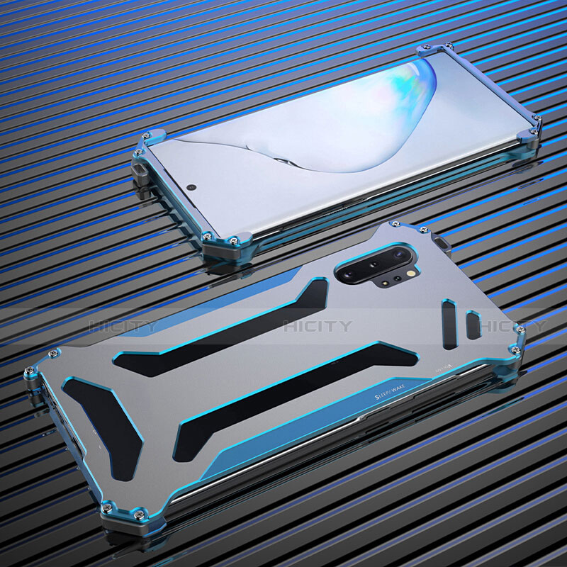 Funda Lujo Marco de Aluminio Carcasa T01 para Samsung Galaxy Note 10 Plus