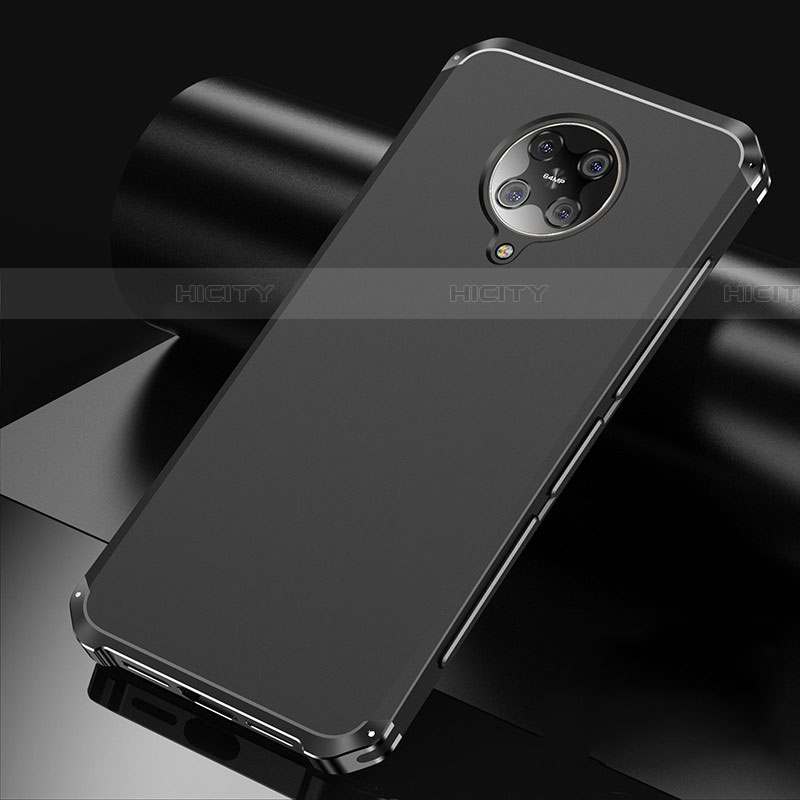 Funda Lujo Marco de Aluminio Carcasa T01 para Xiaomi Poco F2 Pro Negro