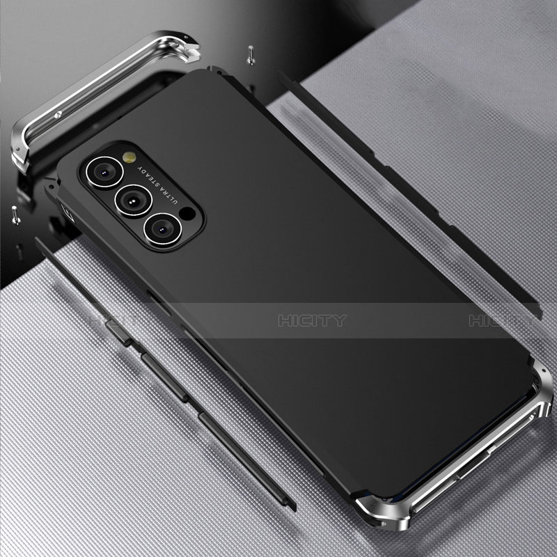 Funda Lujo Marco de Aluminio Carcasa T02 para Oppo Reno4 Pro 5G