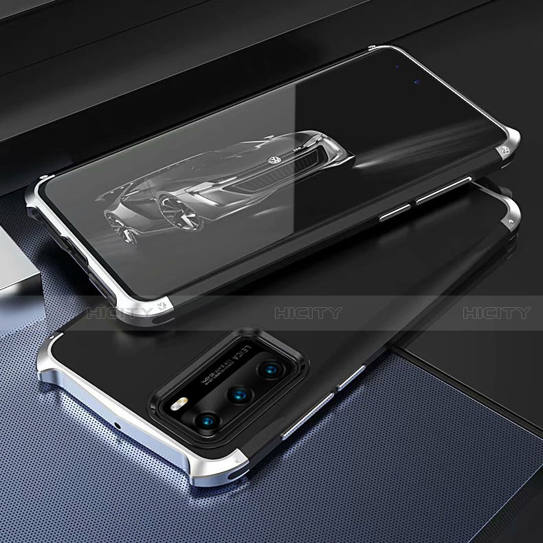 Funda Lujo Marco de Aluminio Carcasa T03 para Huawei P40