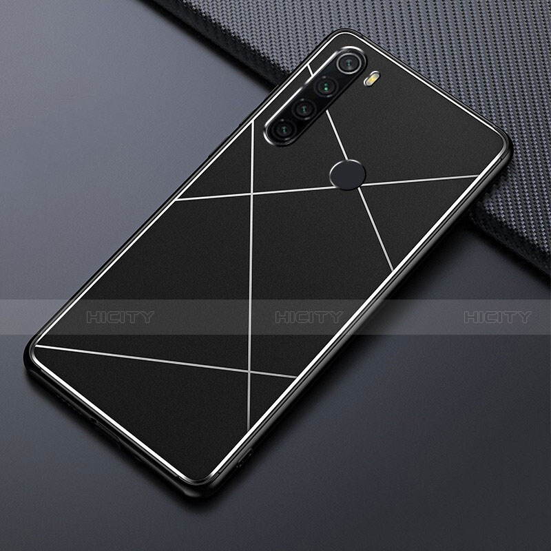 Funda Lujo Marco de Aluminio Carcasa T03 para Xiaomi Redmi Note 8 Negro