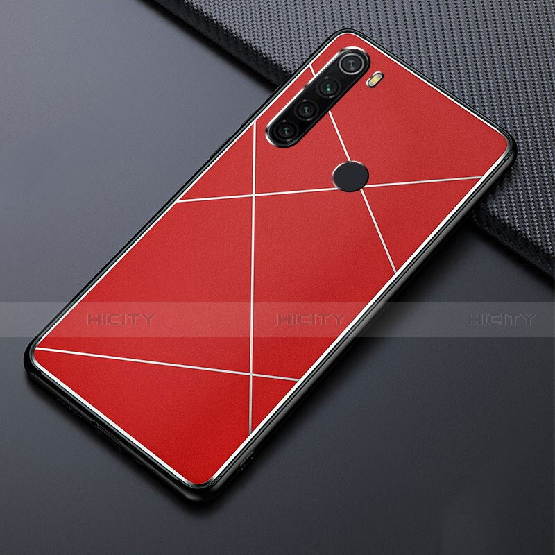 Funda Lujo Marco de Aluminio Carcasa T03 para Xiaomi Redmi Note 8 Rojo