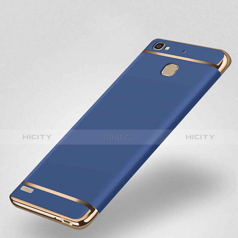 Funda Lujo Marco de Aluminio para Huawei Enjoy 5S Azul