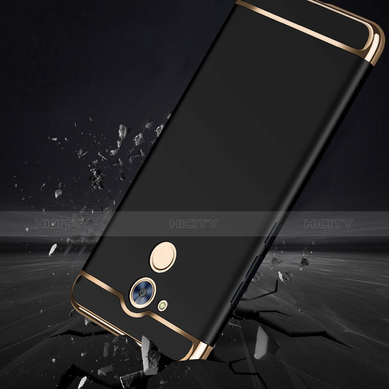 Funda Lujo Marco de Aluminio para Huawei Enjoy 6S Negro