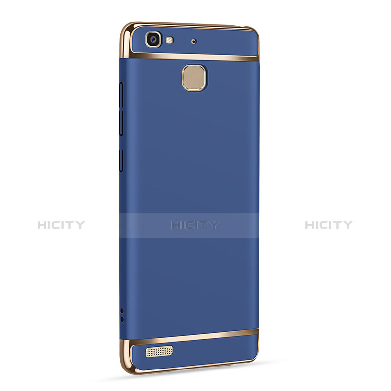 Funda Lujo Marco de Aluminio para Huawei G8 Mini Azul