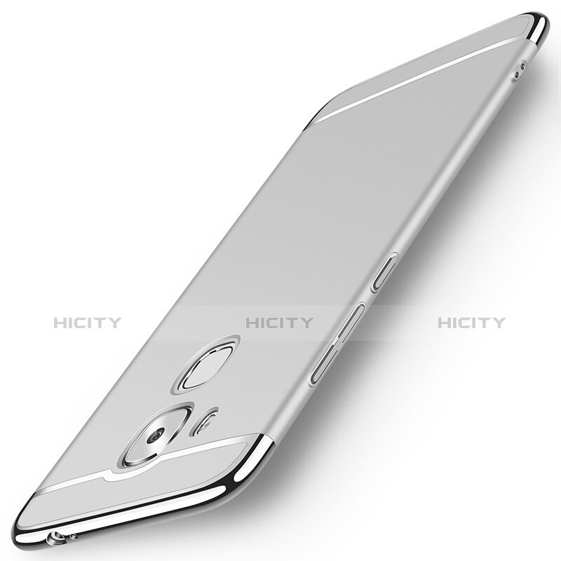 Funda Lujo Marco de Aluminio para Huawei G9 Plus Plata