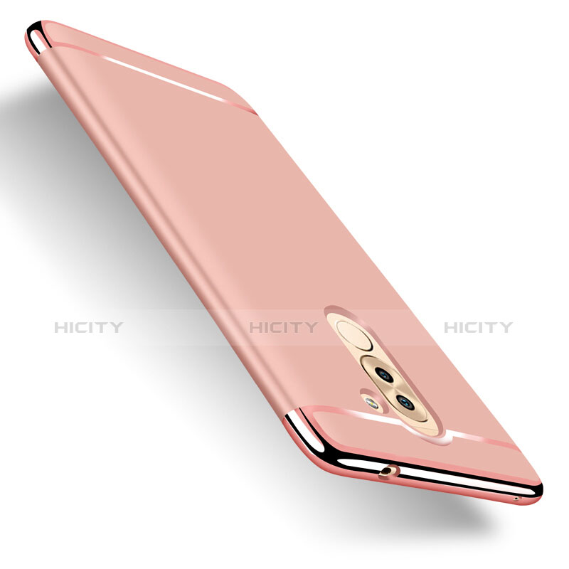 Funda Lujo Marco de Aluminio para Huawei GR5 (2017) Oro Rosa