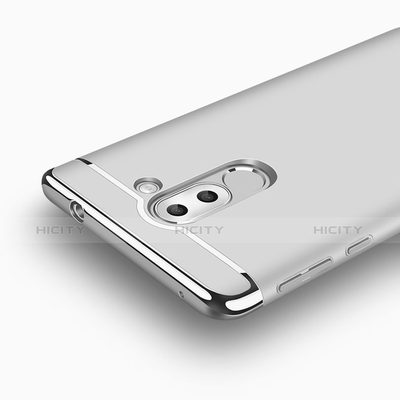 Funda Lujo Marco de Aluminio para Huawei GR5 (2017) Plata