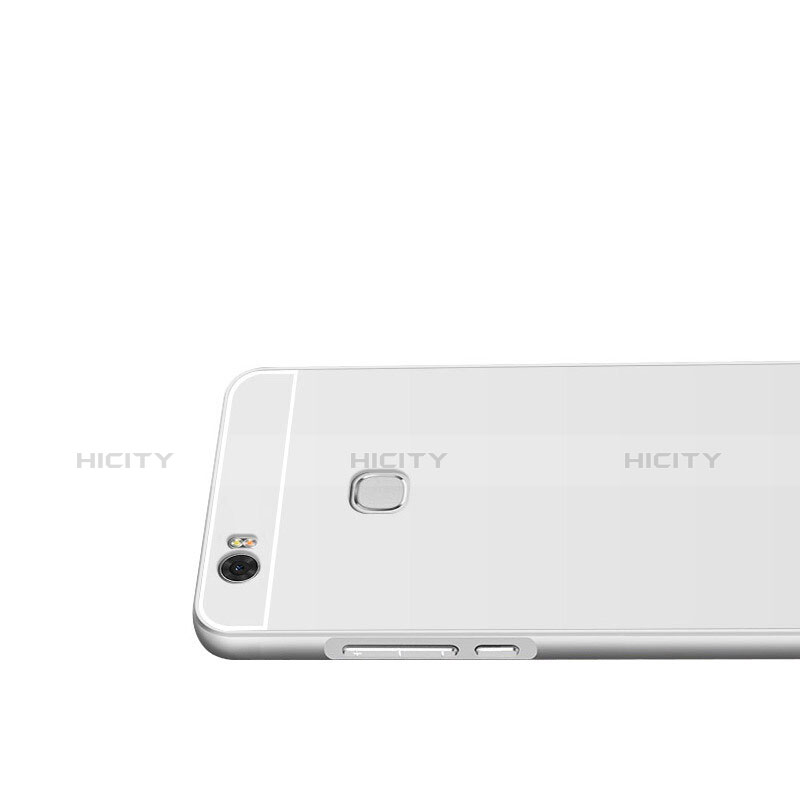 Funda Lujo Marco de Aluminio para Huawei Honor Note 8 Plata