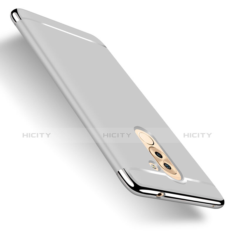 Funda Lujo Marco de Aluminio para Huawei Mate 9 Lite Plata