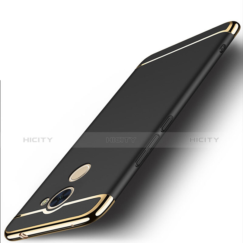 Funda Lujo Marco de Aluminio para Huawei Y7 Prime Negro