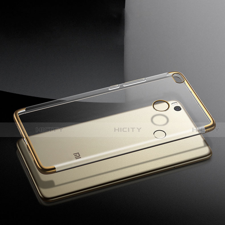 Funda Lujo Marco de Aluminio para Xiaomi Mi Max 2 Oro