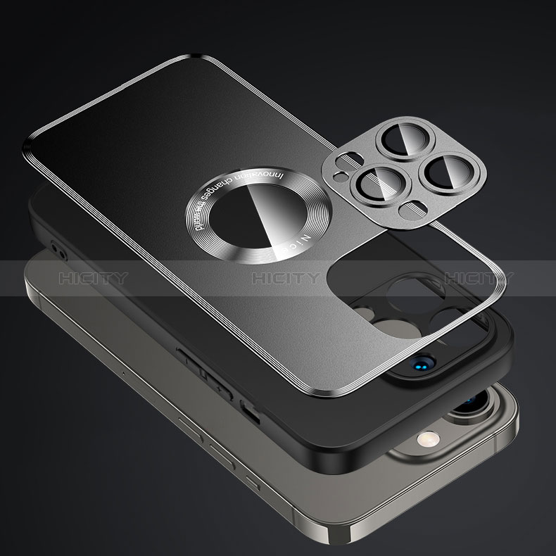 Funda Lujo Marco de Aluminio y Silicona Carcasa Bumper con Mag-Safe Magnetic JL2 para Apple iPhone 13 Pro