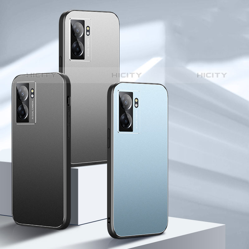 Funda Lujo Marco de Aluminio y Silicona Carcasa Bumper J01 para OnePlus Nord N300 5G