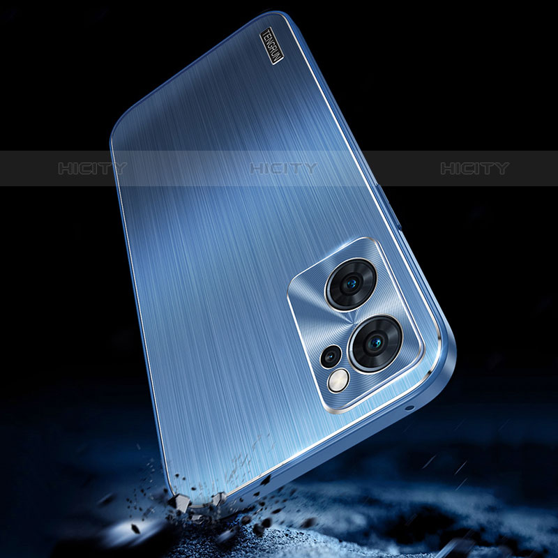 Funda Lujo Marco de Aluminio y Silicona Carcasa Bumper J01 para Oppo Reno7 Pro 5G