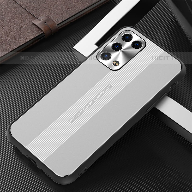 Funda Lujo Marco de Aluminio y Silicona Carcasa Bumper J02 para Oppo Reno6 Pro 5G