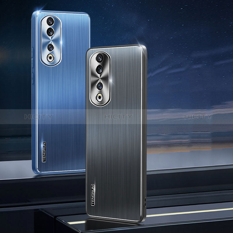 Funda Lujo Marco de Aluminio y Silicona Carcasa Bumper JL1 para Huawei Honor 90 5G