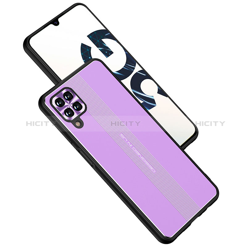 Funda Lujo Marco de Aluminio y Silicona Carcasa Bumper JL1 para Samsung Galaxy A12 Nacho