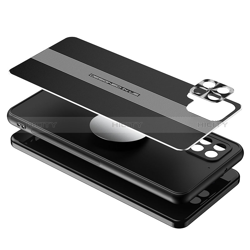 Funda Lujo Marco de Aluminio y Silicona Carcasa Bumper JL1 para Samsung Galaxy M12