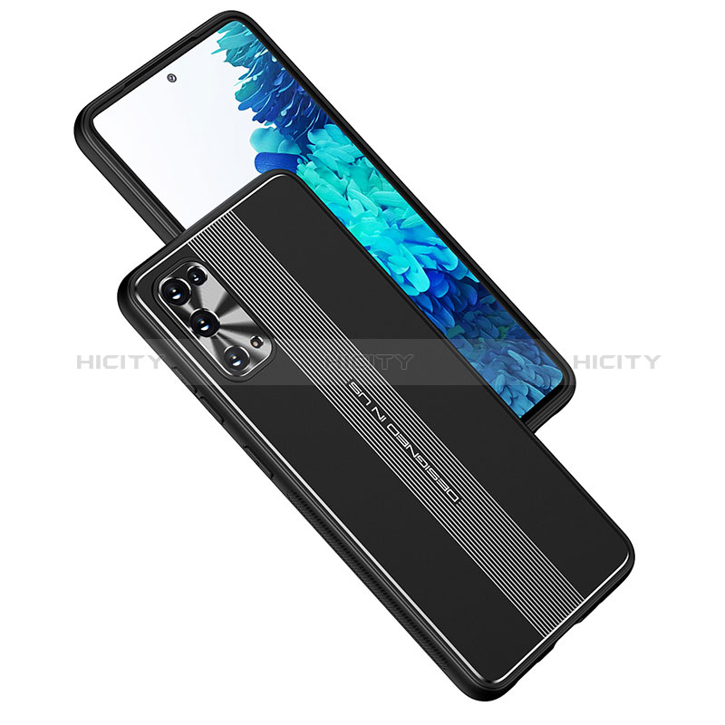 Funda Lujo Marco de Aluminio y Silicona Carcasa Bumper JL1 para Samsung Galaxy S20 FE (2022) 5G Negro