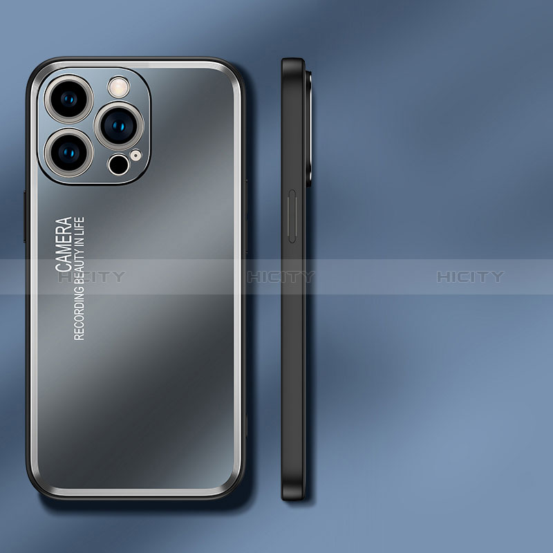 Funda Lujo Marco de Aluminio y Silicona Carcasa Bumper JL2 para Apple iPhone 15 Pro Max