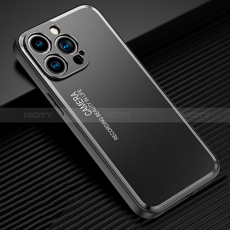 Funda Lujo Marco de Aluminio y Silicona Carcasa Bumper JL2 para Apple iPhone 15 Pro Max