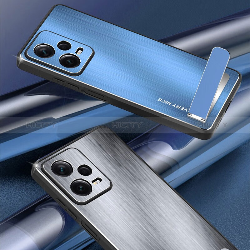 Funda Lujo Marco de Aluminio y Silicona Carcasa Bumper JS2 para Xiaomi Redmi Note 12 Explorer