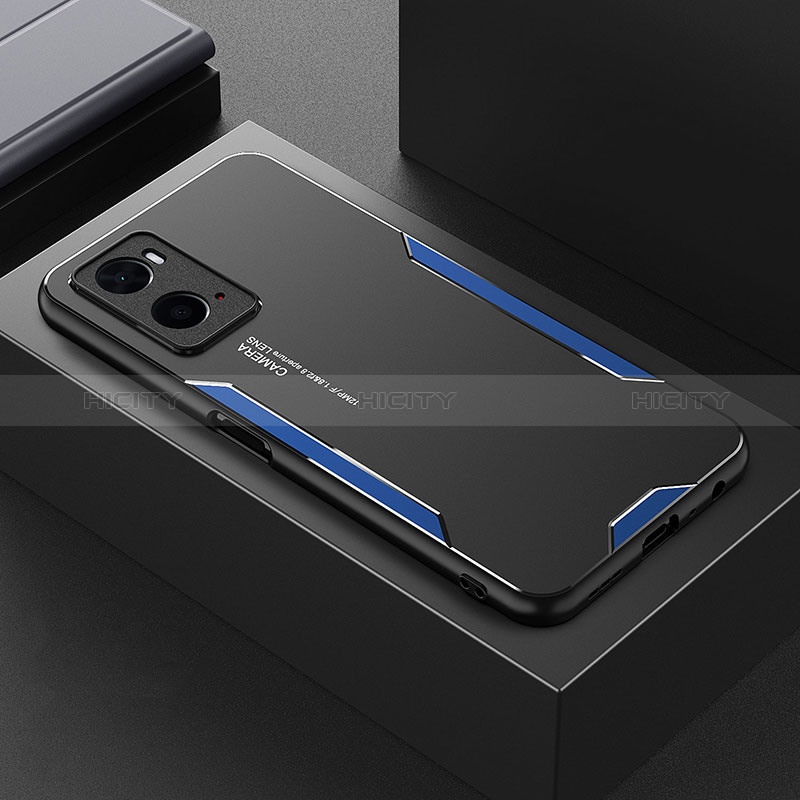 Funda Lujo Marco de Aluminio y Silicona Carcasa Bumper para Oppo A76