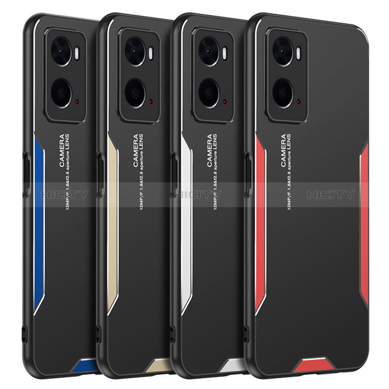 Funda Lujo Marco de Aluminio y Silicona Carcasa Bumper para Oppo A76