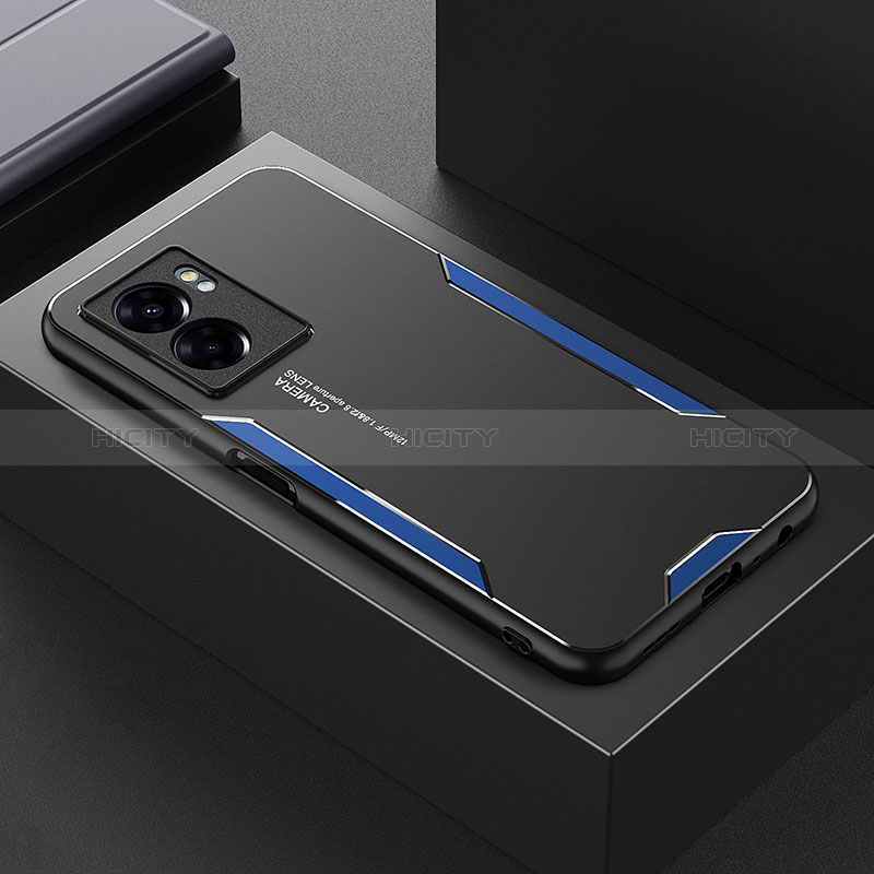 Funda Lujo Marco de Aluminio y Silicona Carcasa Bumper para Oppo A77 4G