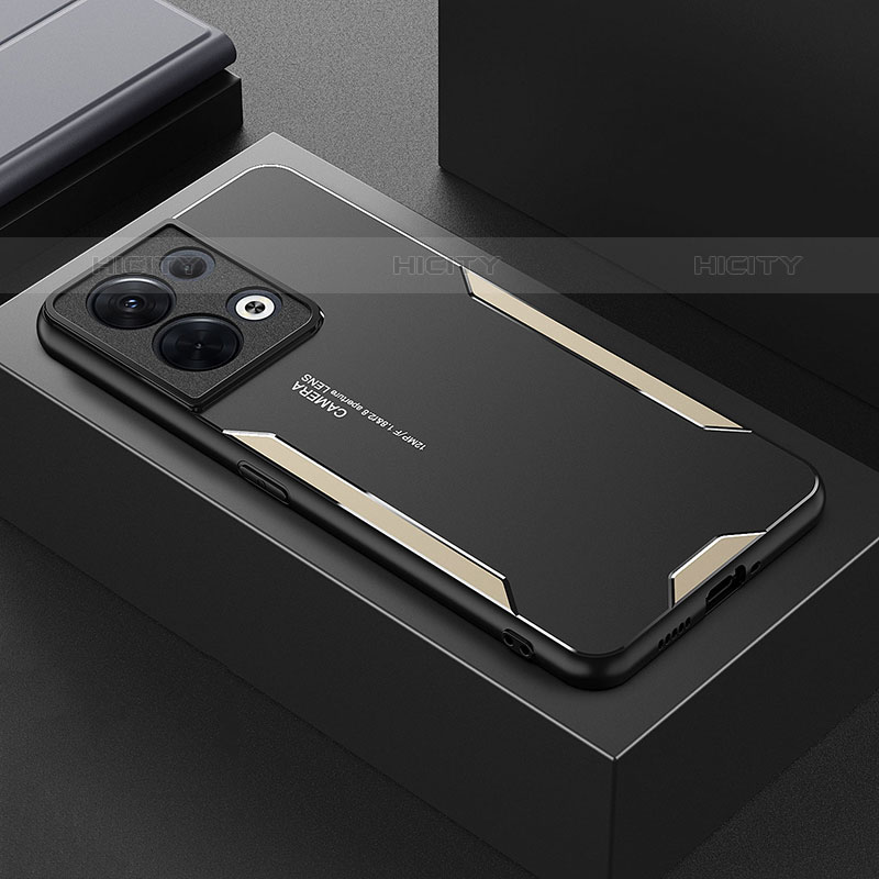 Funda Lujo Marco de Aluminio y Silicona Carcasa Bumper para Oppo Reno9 5G